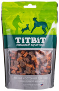Фото Titbit лакомство для собак косточки мясные с говядиной и сыром